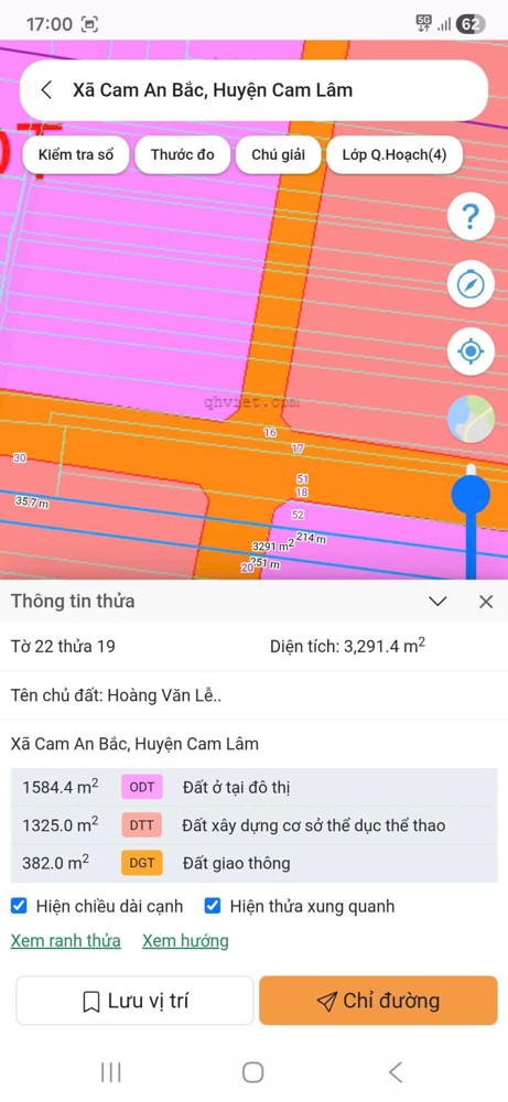 HOT HOT - Chính Chủ Cần Bán Đất Tại Xã Cam An Bắc, Cam Lâm, Khánh Hòa
