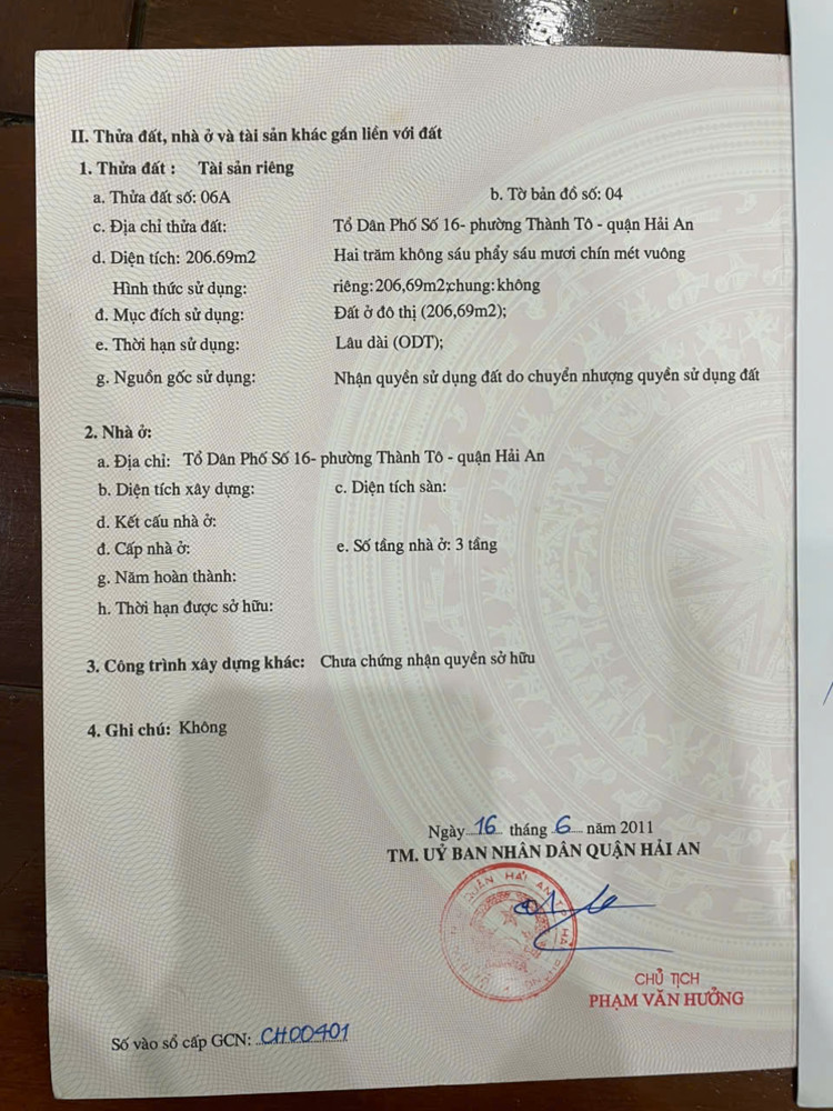 Bán Gấp Nhà Mặt Đường Ngô Gia Tự – 206M², Mặt Tiền 6.45M, Giá Rẻ 90Tr/m²