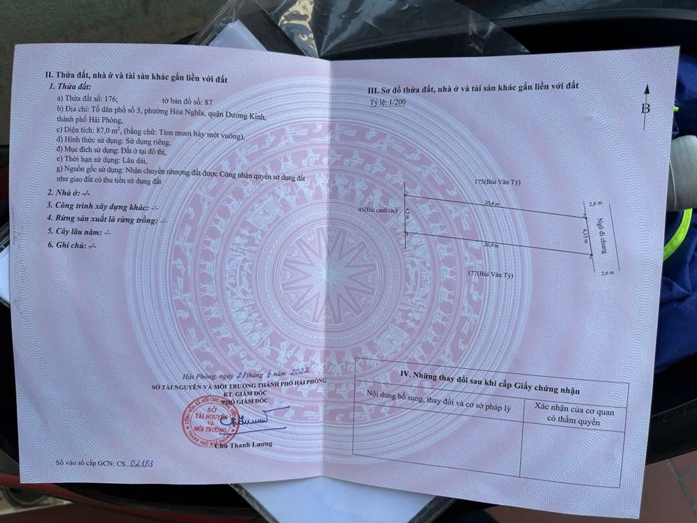 LÔ ĐẸP 87M² + 20M² LƯU KHÔNG – GIÁ RẺ NHẤT KHU HÒA NGHĨA – ĐƯỜNG NHỰA 5M – ZALO 0567 222 555