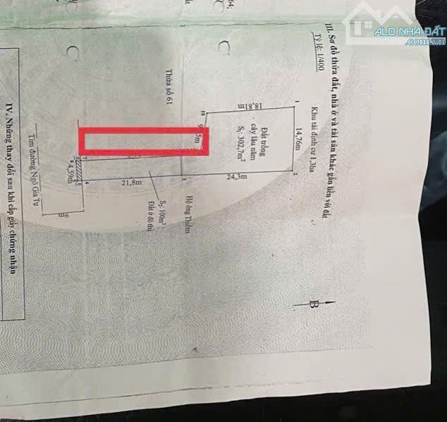 Bán đất Ngô Gia Tự, 505m trong đó 203m đất ở, 302m trồng cây giá chỉ 40  tỷ