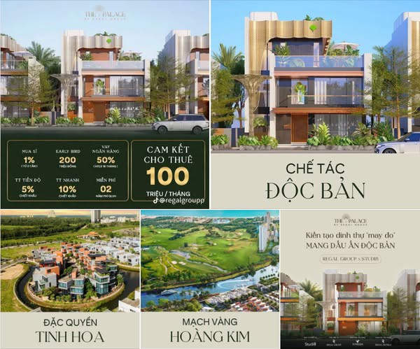 Biệt thự sân golf Regal The Palace – Giá trị dành riêng cho người hiểu đẳng cấp