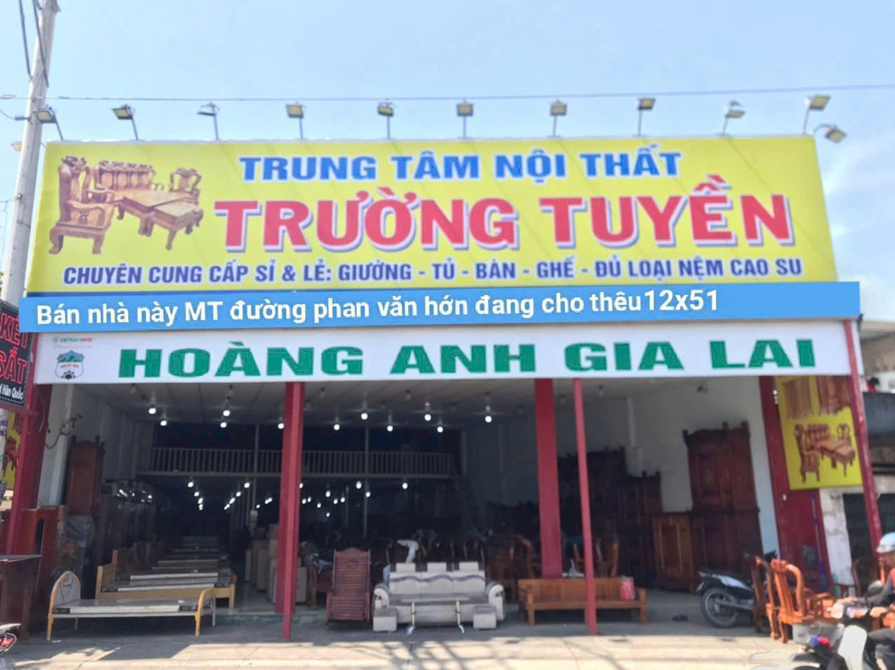 BÁN ĐẤT TẶNG NHÀ (12x51) MẶT TIỀN PHAN VĂN HỚN – GIÁ CHỈ 40.2 TỶ TL!