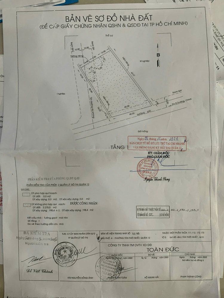 SIÊU VỊ TRÍ – ĐẤT MẶT TIỀN TÂN THỚI NHẤT 17, Q12 PHÙ HỢP XÂY CHUNG CƯ / TRƯỜNG HỌC