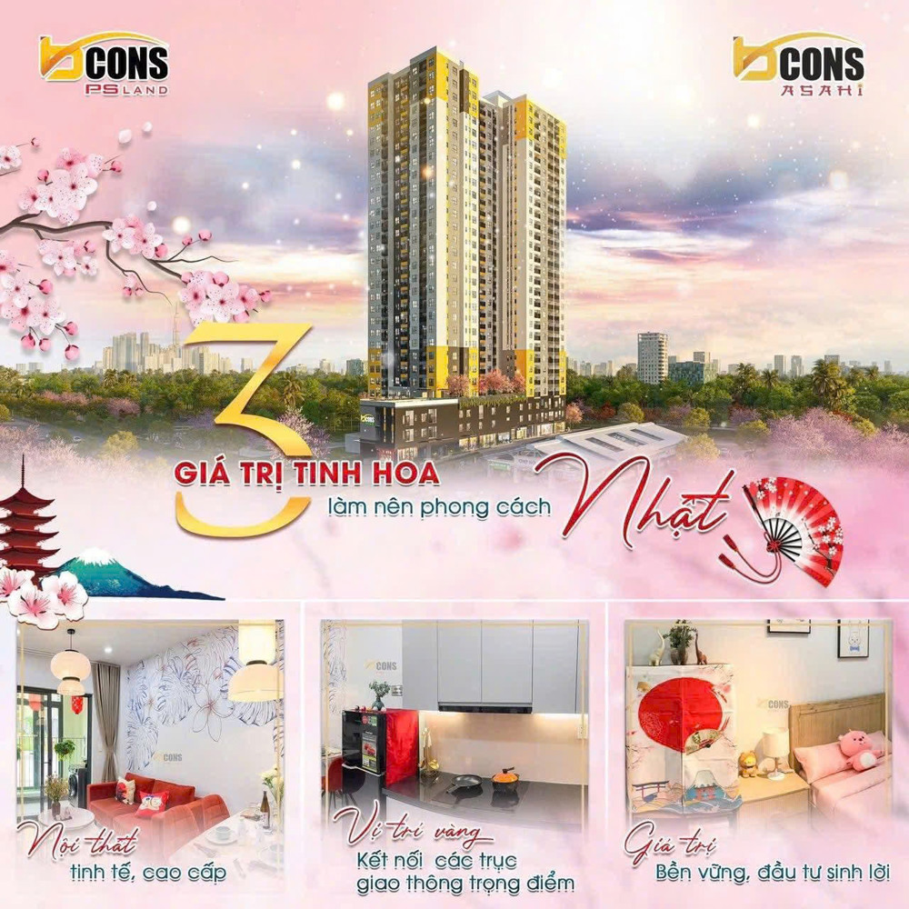 Xuất nội bộ - Bcons Asahi - căn góc 2 phòng ngu - giá all in 2.8 tỷ