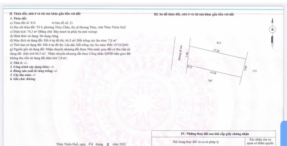 ĐẤT ĐẸP - GIÁ ĐẦU TƯ- CẦN BÁN LÔ ĐẤT TẠI  Trung Tâm  P. Phú Bài, Hương Thủy, Thừa Thiên Huế