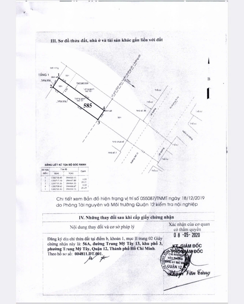 CCG GẤP BÁN NHÀ MT TRUNG MỸ TÂY 13 – Q.12 – VỊ TRÍ SIÊU SUNG TRUNG TÂM CHỢ