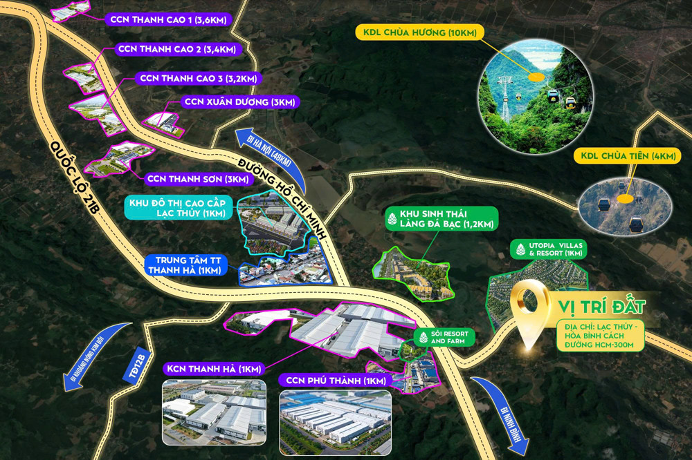 Đầu tư Đất nền F0 giá chỉỈ 385 TRIỆU, dt 55m, mt 5m  tại Lạc Thủy, Hòa Bình