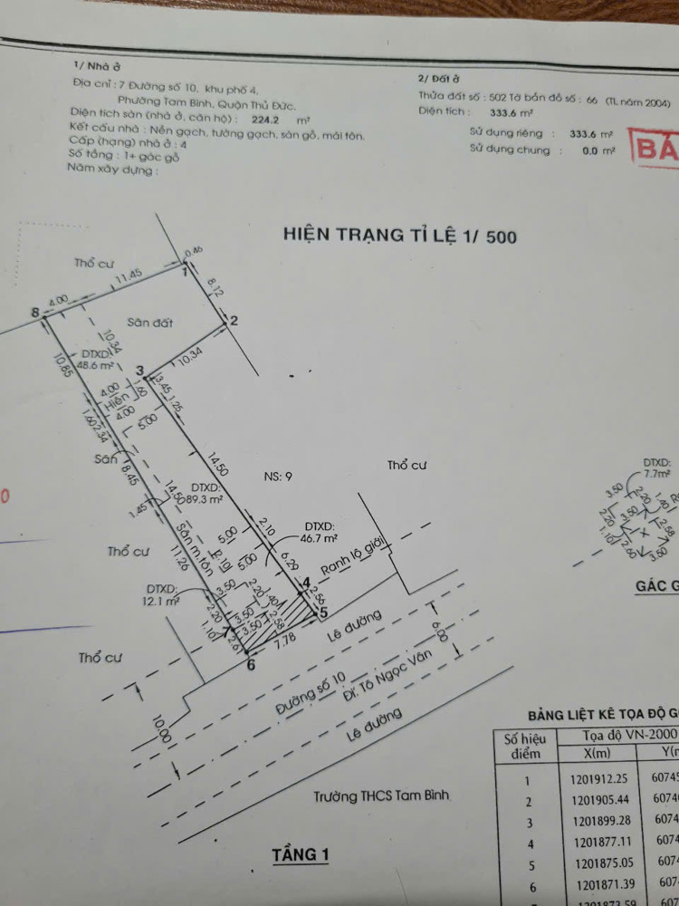 NHÀ VỊ TRÍ ĐẸP- GIÁ TỐT chính chủ cần bán nhanh căn nhà tại tp Thủ Đức, TPHCM