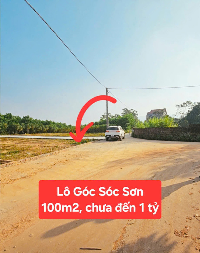 🔥 BÁN ĐẤT TRUNG GIÃ – SÓC SƠN  100M² FULL THỔ CƯ  CHỈ NHỈNH 900 TRIỆU