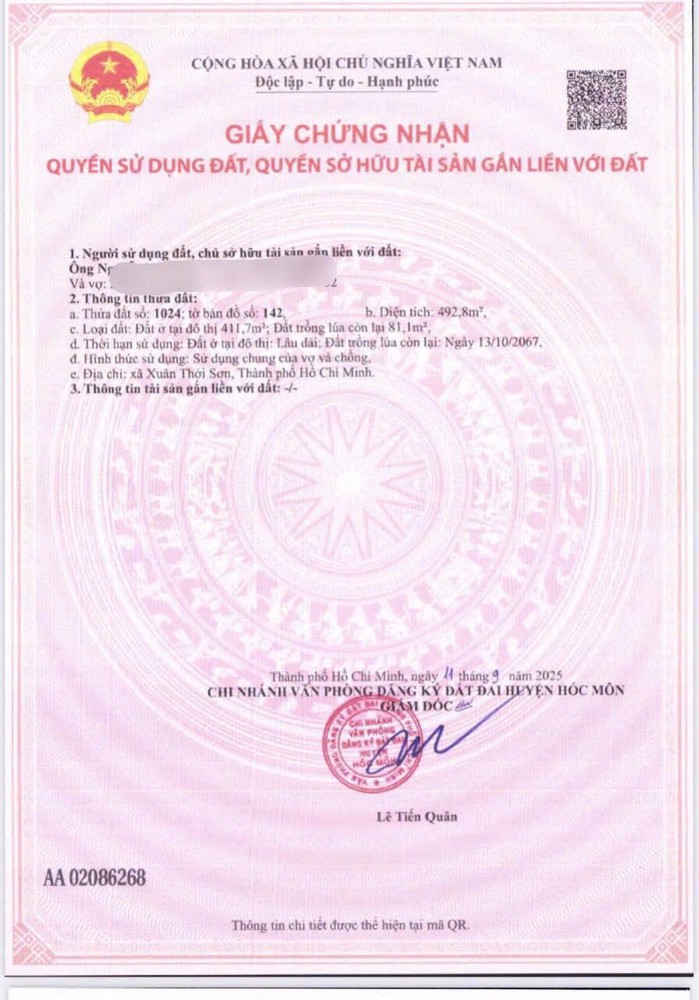 Bán đất mặt tiền 8x63m giá 12,5 tỷ Đường Kênh Tiêu