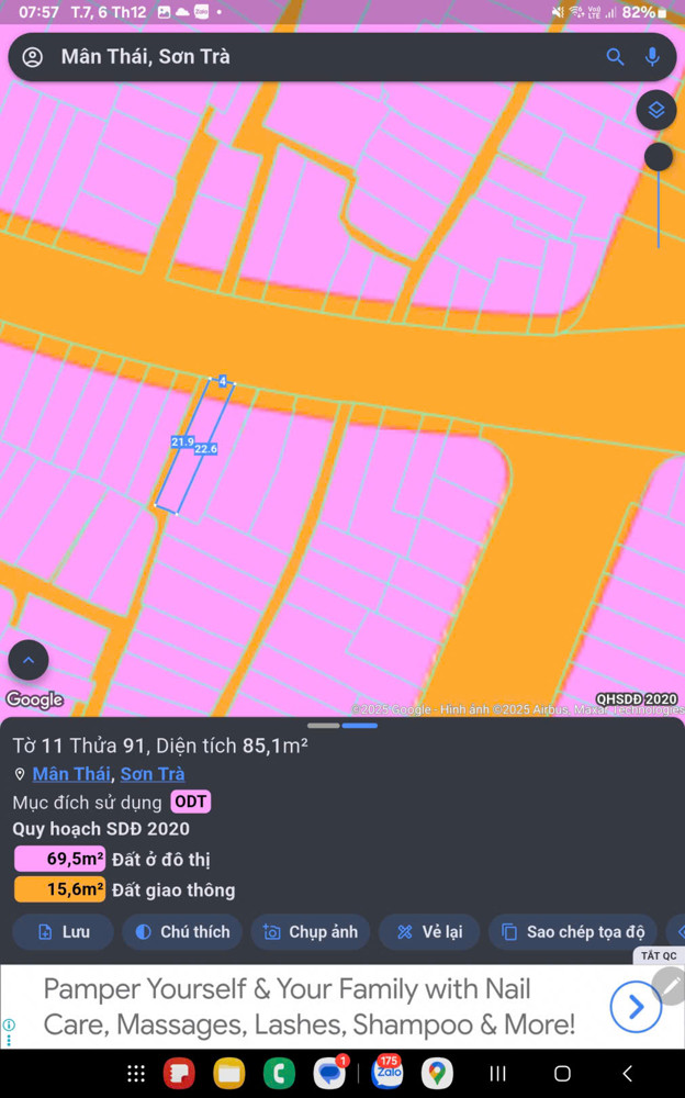 ĐẤT ĐẸP – GIÁ TỐT –  CẦN BÁN ĐẤT Đường Trương Định, Phường Mân Thái, Quận Sơn Trà, Đà Nẵng