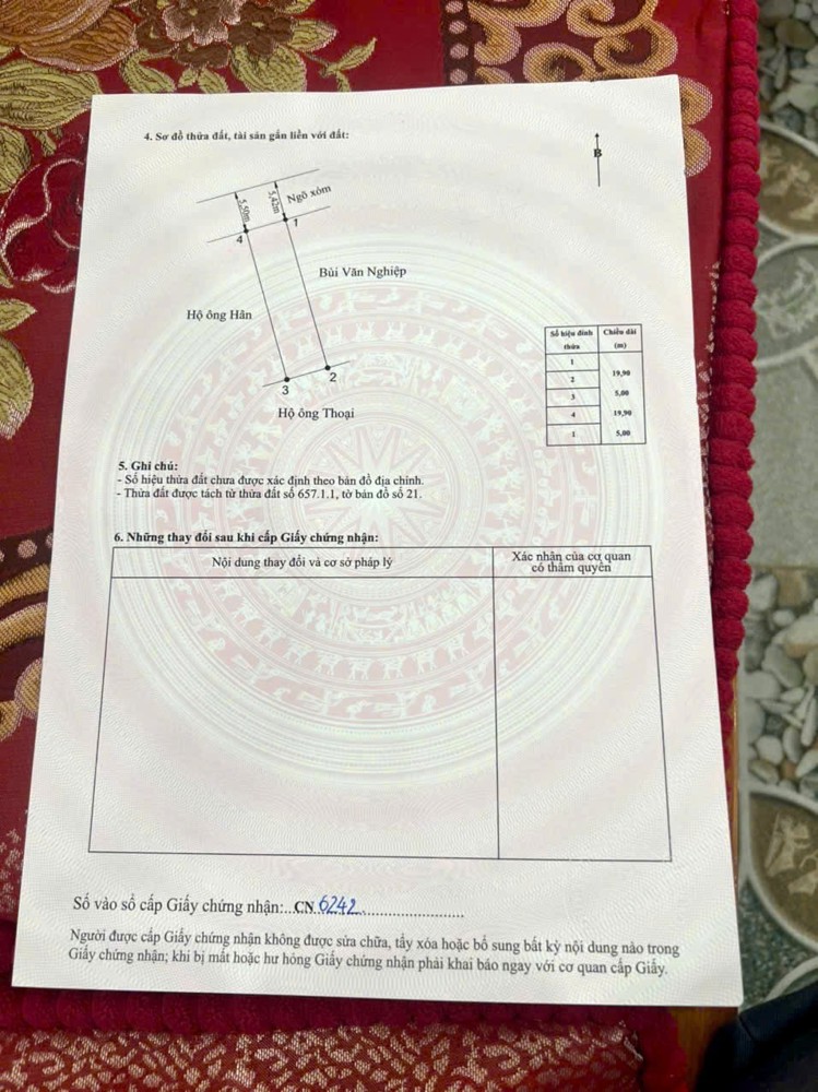 LÔ ĐẸP MẶT ĐƯỜNG THÙ DU – 99,5M² GIÁ HIẾM 1,X TỶ  ZALO 0567 222 555