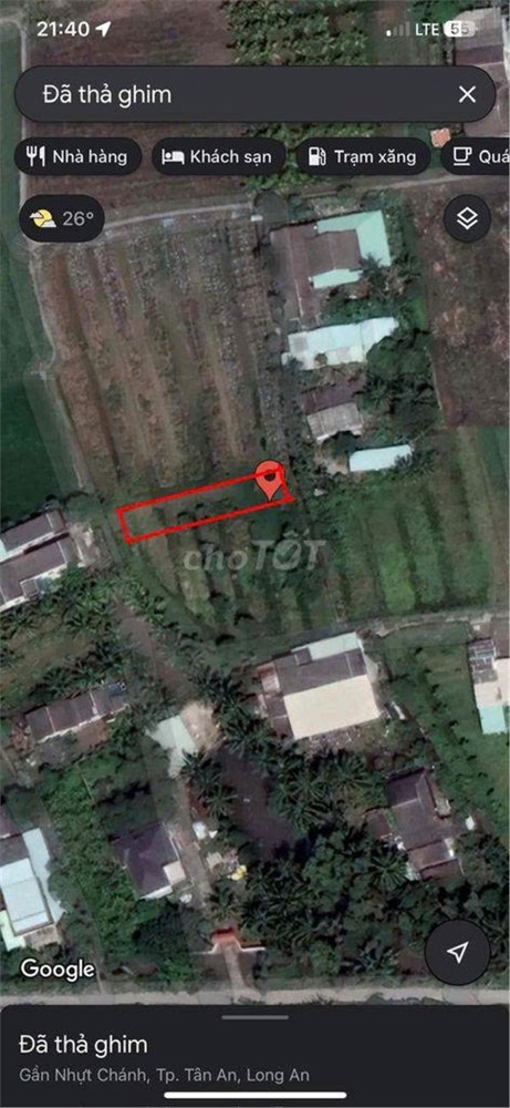 ĐẤT CHÍNH CHỦ - MẶT TIỀN Đường ĐT 832 Xã Nhựt Chánh , Huyện Bến Lức, Long An