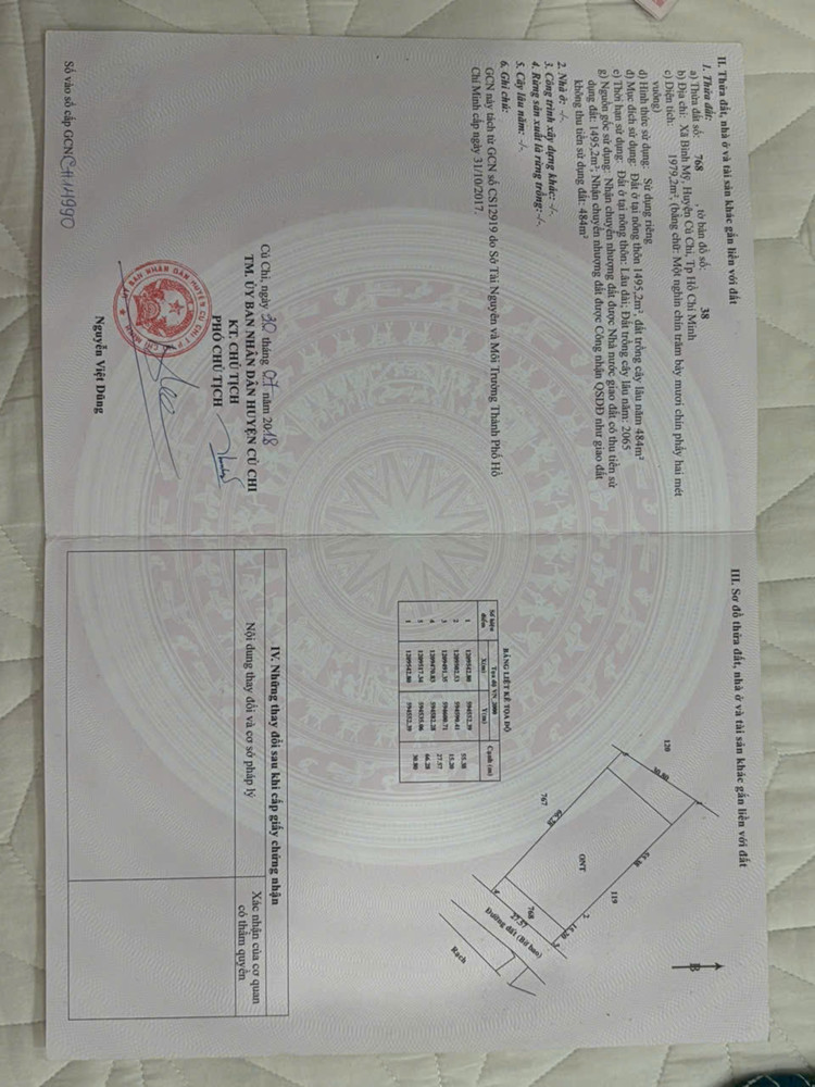 TIN SIÊU HOT – BÁN GẤP LÔ ĐẤT KHỦNG 3.846,5m² ĐƯỜNG 1/ VÕ VĂN BÍCH – GIÁ CHỈ 30 TỶ!