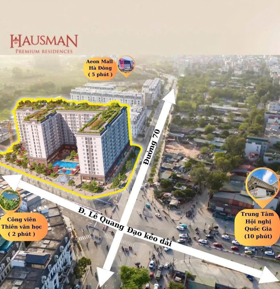 CHÍNH CHỦ BÁN CĂN HỘ GÓC CAO CẤP DỰ ÁN PREMIER PARC (HAUSMAN RESIDENCES) MẶT ĐƯỜNG LÊ QUANG ĐẠO