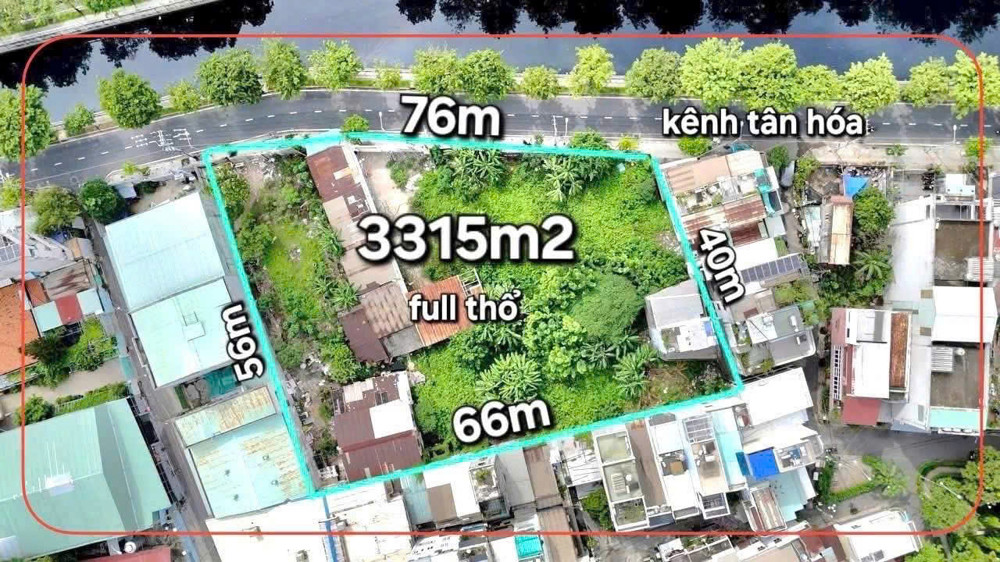 SIÊU BOM TẤN ĐẦU TƯ – ĐẤT MẶT TIỀN KÊNH TÂN HOÁ, TÂN PHÚ GIẢM SÂU KHÔNG TƯỞNG!