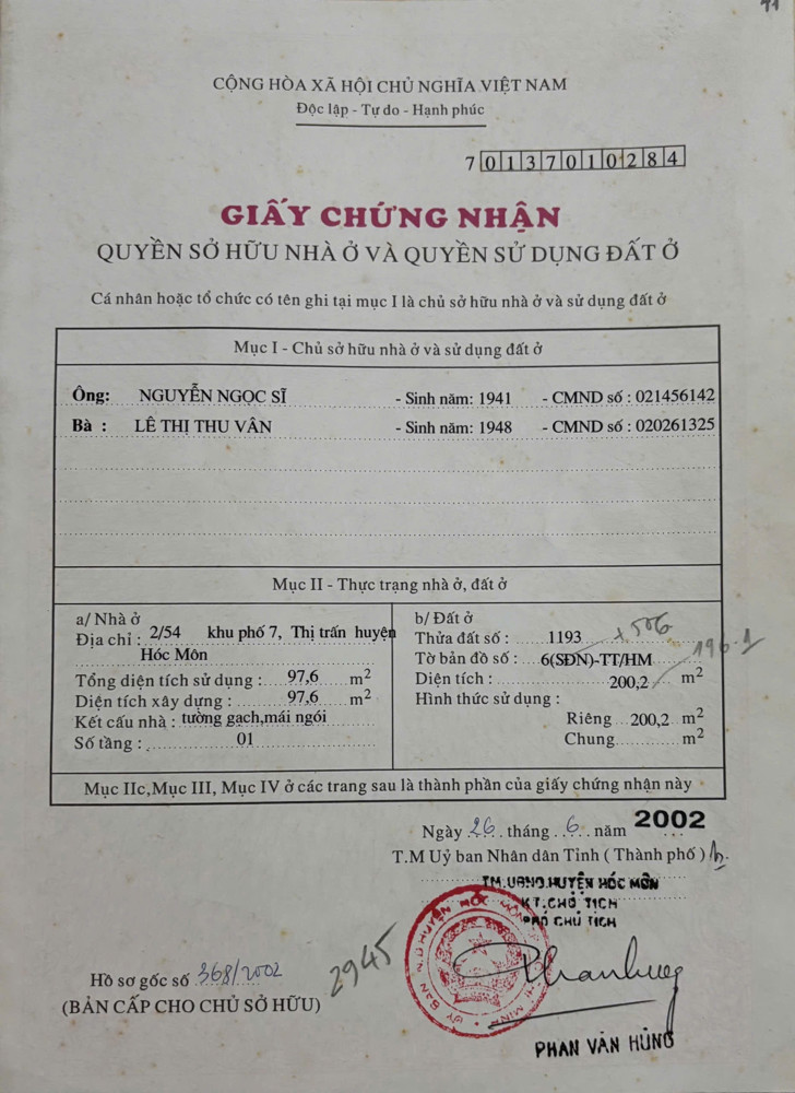 HÀNG HIẾM NHÀ C4 (10X20) MẶT TIỀN BÙI THỊ LÙNG – GẦN CHỢ HÓC MÔN 100M