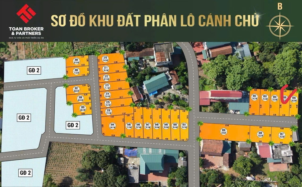 Gia đình có việc gấp muốn bán lô đất 75m ở cánh chủ bình yến giá hai tỷ