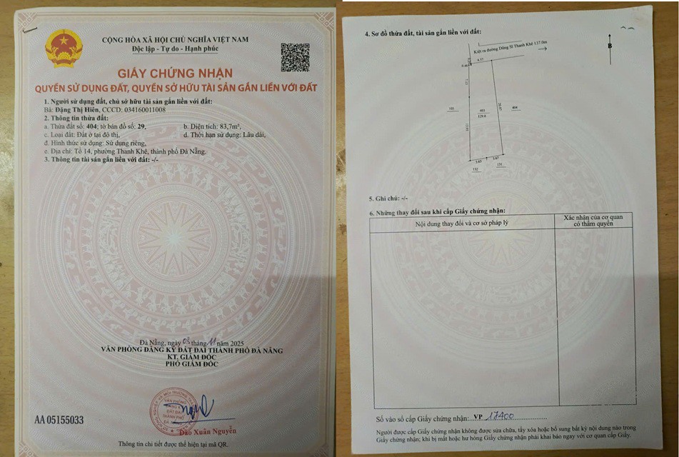 ĐẤT ĐẸP – GIÁ TỐT - CẦN BÁN Nhanh 2 Lô Đất Liền Kề Tại Đường Dũng Sĩ Thanh Khê, Thanh Khê , TP. Đà