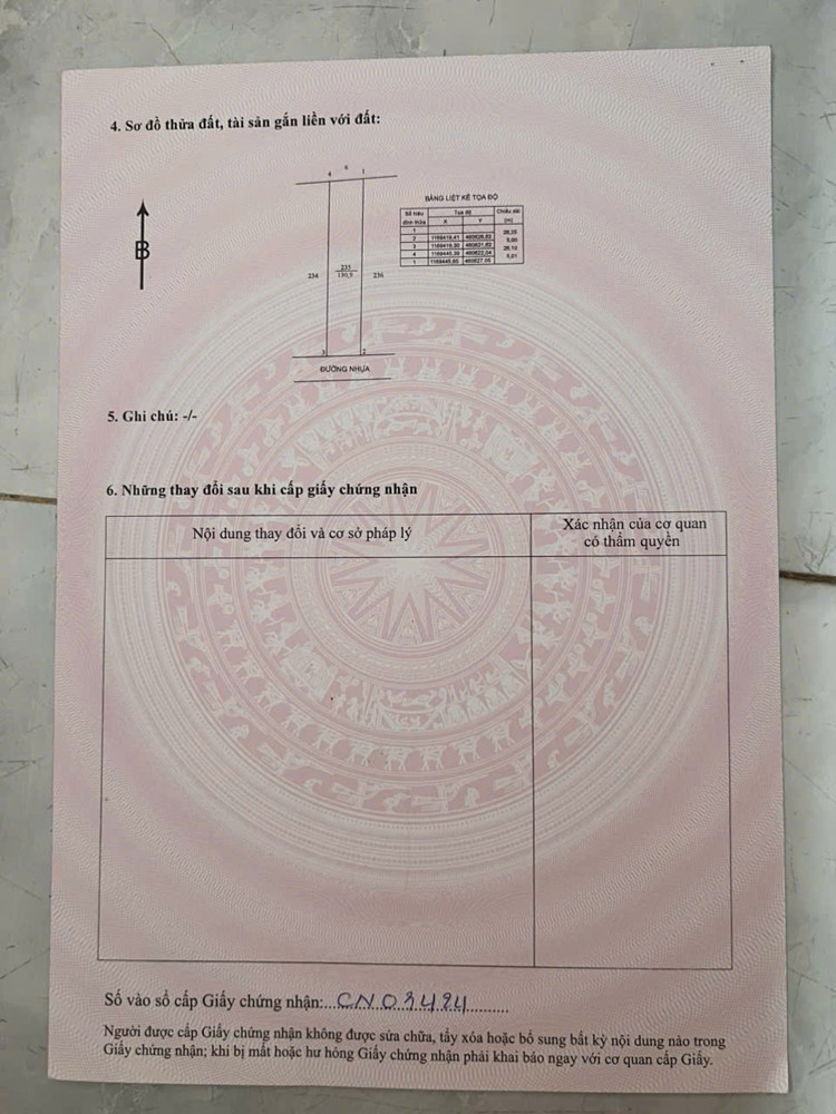 Bàn cờ phước tân gần chợ cây điệp 5x26full thổ cư mà nay chủ kẹt hạ giá chỉ còn 750tr chốt ktl ace