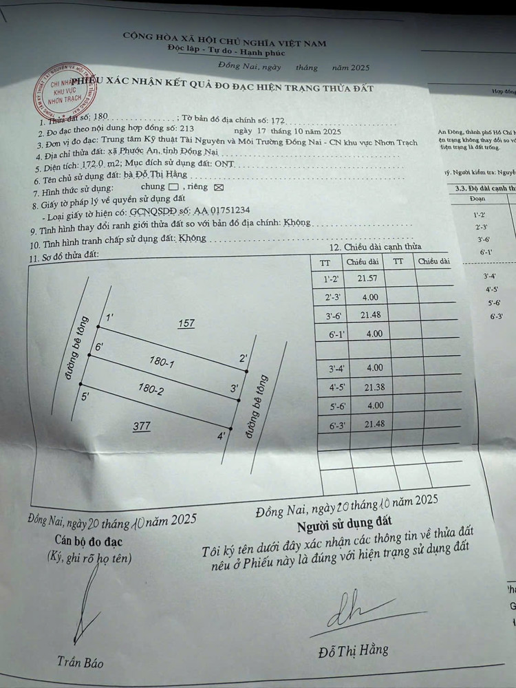 Đất nền cực phẩm ở Hùng Vương, xã Vĩnh Thanh, Nhơn Trạch, Đồng Nai