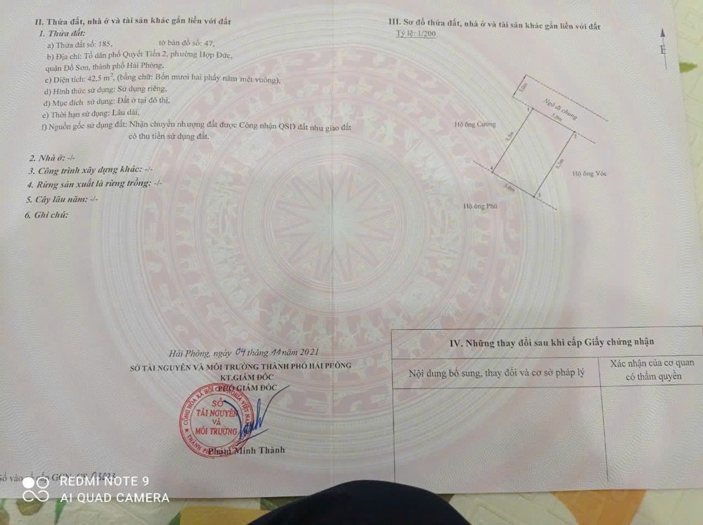 LÔ 42.5M² GIÁ CHỈ 5xx TRIỆU HIẾM TẠI HỢP ĐỨC – SỔ ĐỎ SẴN  ZALO 0567 222 555