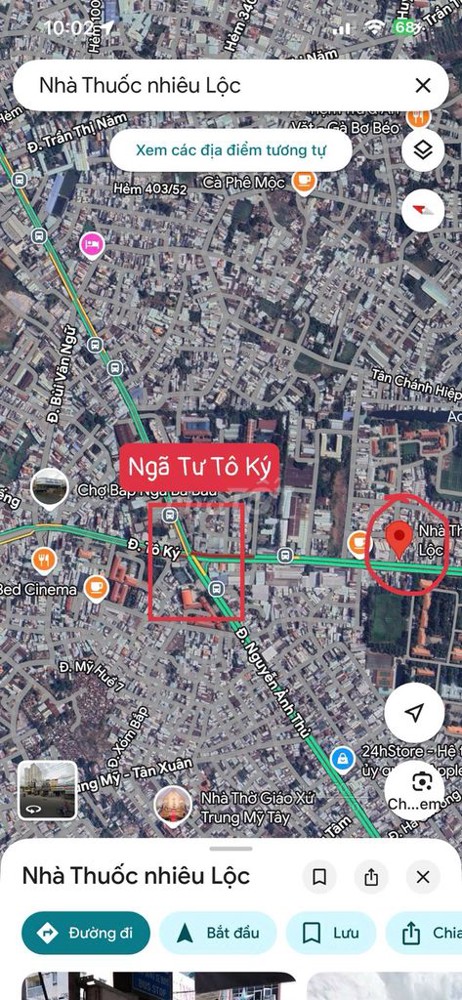 CHO THUÊ MẶT BẰNG ĐẸP – 585 Tô Ký,Trung Mỹ Tây, Quận 12 (khu vực Nhà Thuốc Nhiều Lộc)