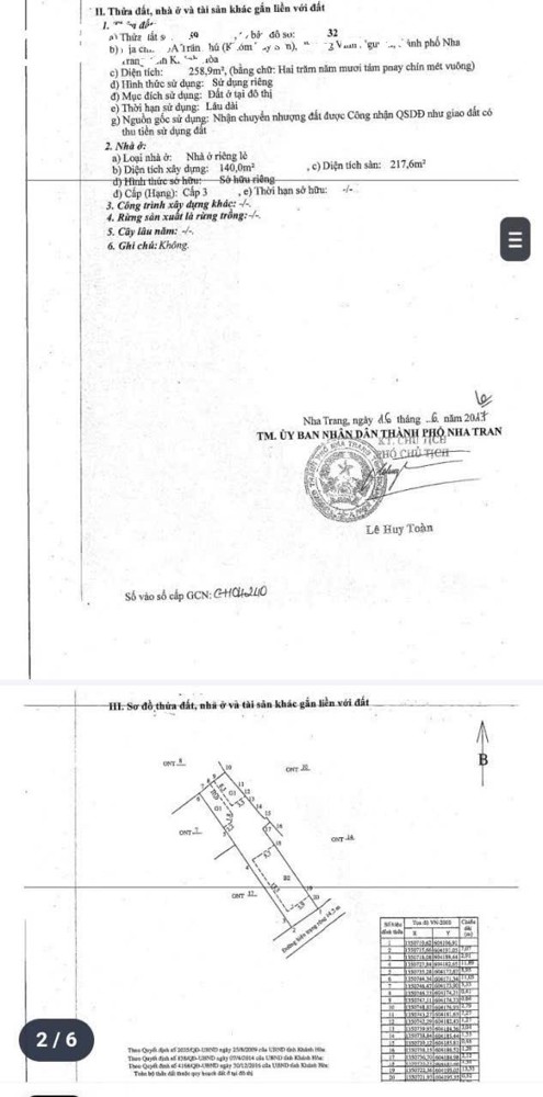 BÁN ĐẤT Ở MẶT ĐƯỜNG BIỂN TRẦN PHÚ, NHA TRANG, KHÁNH HOÀ