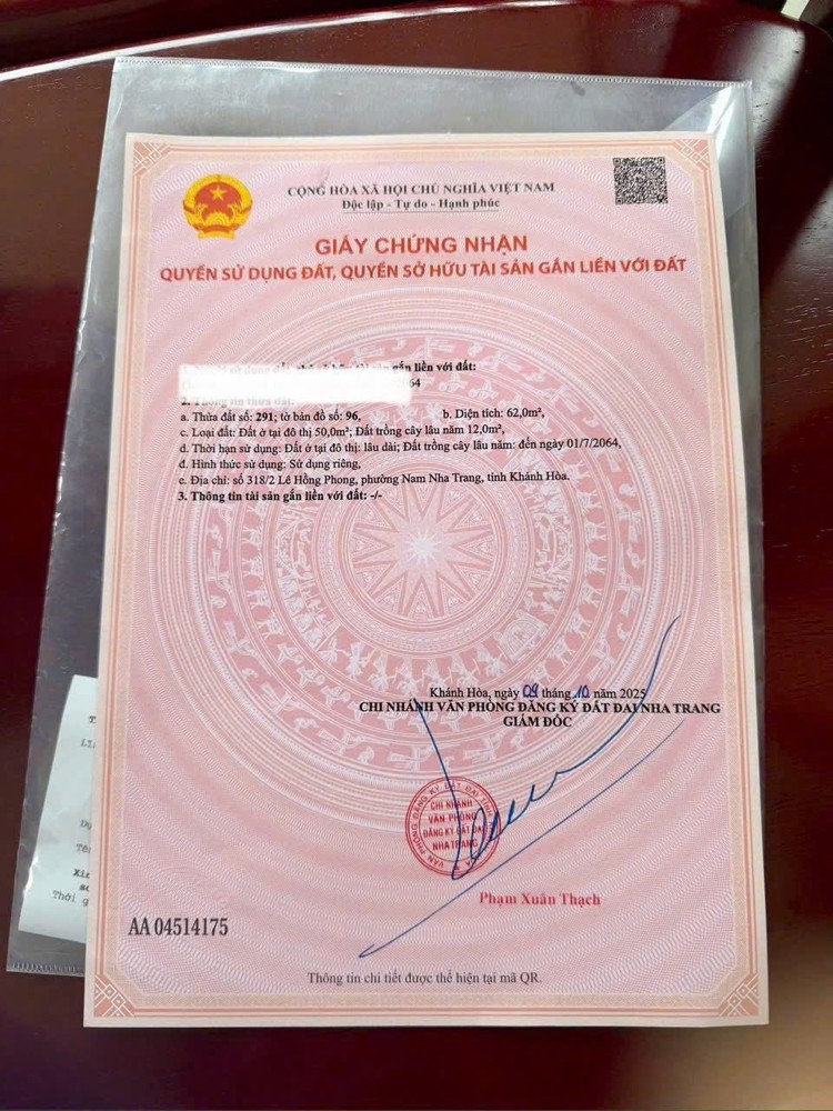 BÁN LÔ ĐẤT sát đường Lê Hồng phong hẻm ba gác nhưng cách đường chỉ 30m