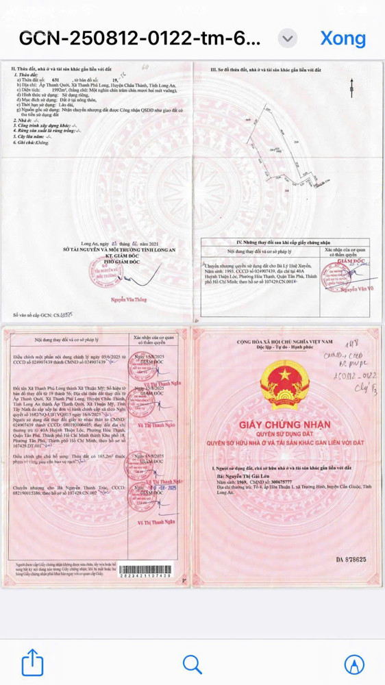 BÁN ĐẤT DT 4.300m2  fULL THỔ CƯ TẠI LONG AN