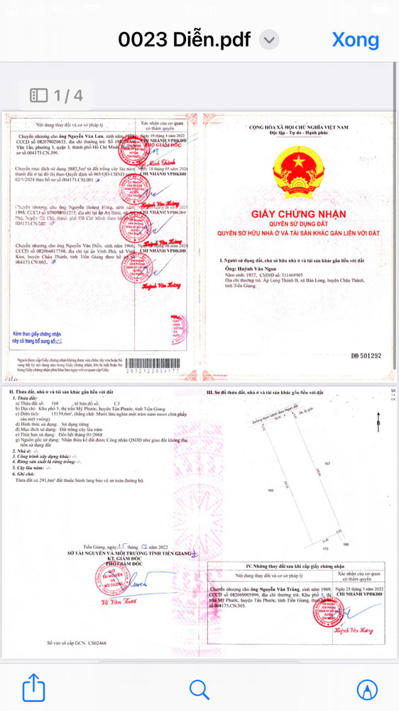 Bán Lô Đất Dt 15,000M2 Có 6.000 Đất Ở Tại Tỉnh Tiền Giang