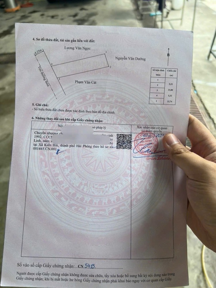 HÀNG HIẾM TUYẾN 2 TRỤC XÃ LẠNG CÔN – ĐÔNG PHƯƠNG – KIẾN THUỴ  126.7M2  GIÁ CHỈ 2X TRIỆU/M2  ZALO