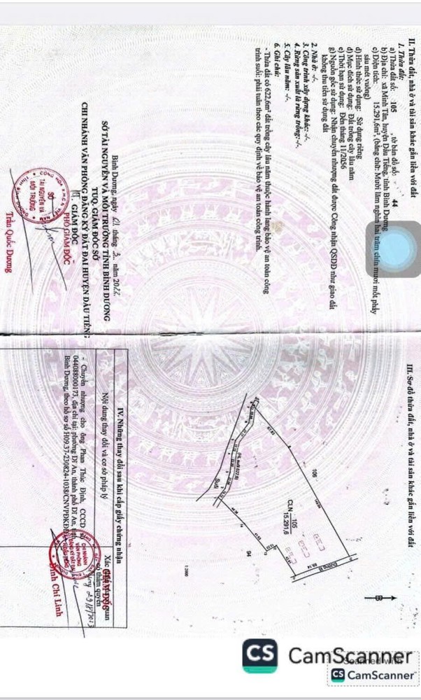 ĐẤT CHÍNH CHỦ - GIÁ TỐT Tại Xã Minh Tân, Dầu Tiếng, Bình Dương NAY Xã Long Hòa, TP Hồ Chí Minh