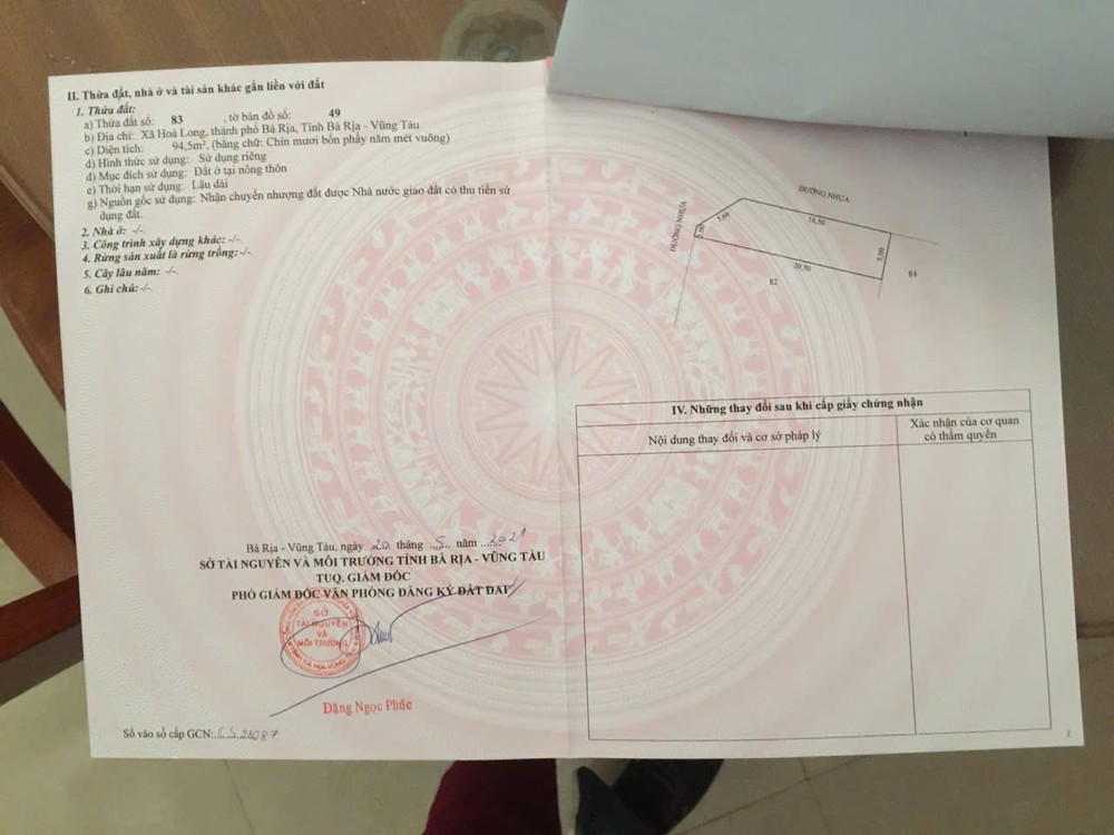 Em có cặp 3 lô  liền kề lan anh 5 tp bà rịa ( nay phường tam long TP HỒ CHÍ MINH