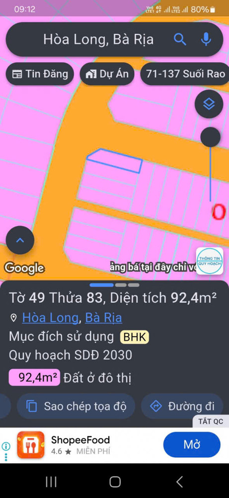 Em có cặp 3 lô  liền kề lan anh 5 tp bà rịa ( nay phường tam long TP HỒ CHÍ MINH