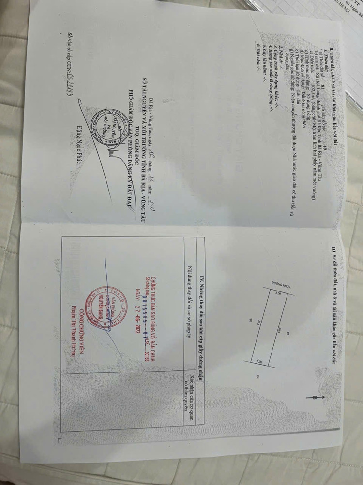 Em có cặp 3 lô  liền kề lan anh 5 tp bà rịa ( nay phường tam long TP HỒ CHÍ MINH