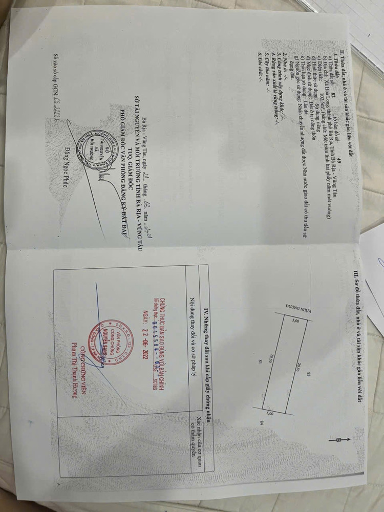 Em có cặp 3 lô  liền kề lan anh 5 tp bà rịa ( nay phường tam long TP HỒ CHÍ MINH