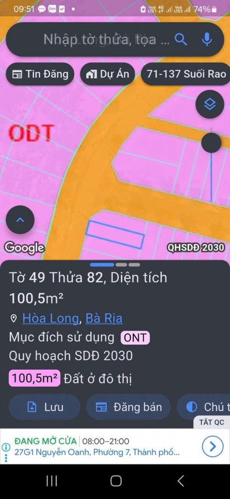 Em có cặp 3 lô  liền kề lan anh 5 tp bà rịa ( nay phường tam long TP HỒ CHÍ MINH