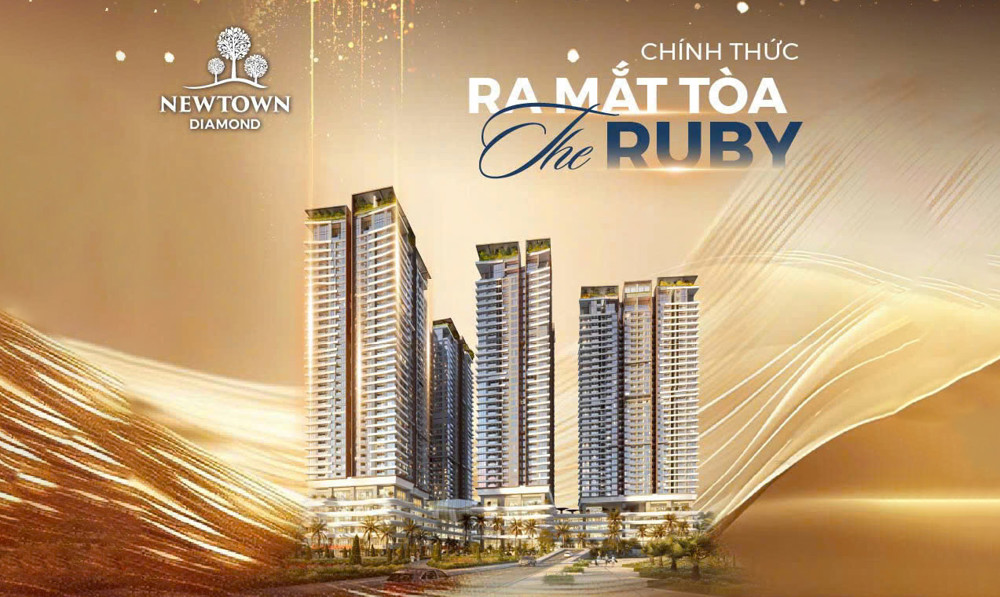 NEWTOWN DIAMOND ĐÀ NẴNG - CHÍNH THỨC RA MẮT TÒA THE RUBY – CĂN HỘ BIỂN GIÁ CHỈ TỪ 3,398 TỶ