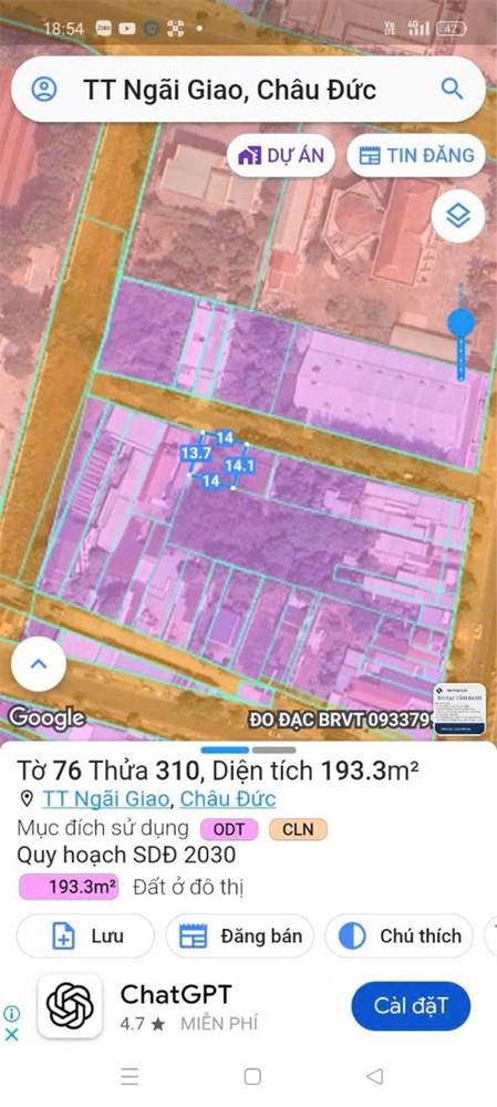 ĐẤT SIÊU ĐẸP – GIÁ TỐT- CHÍNH CHỦ BÁN LÔ ĐẤT TẠI TT Ngãi Giao, Châu Đức Bà Rịa Vũng Tàu