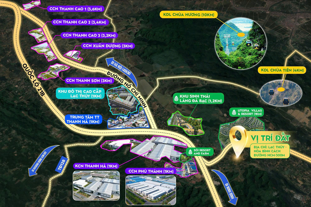 ĐẦU TƯ F0 – ĐẤT NỀN LÕI KCN & NGHỈ DƯỠNG Lạc Thủy – Hòa Bình