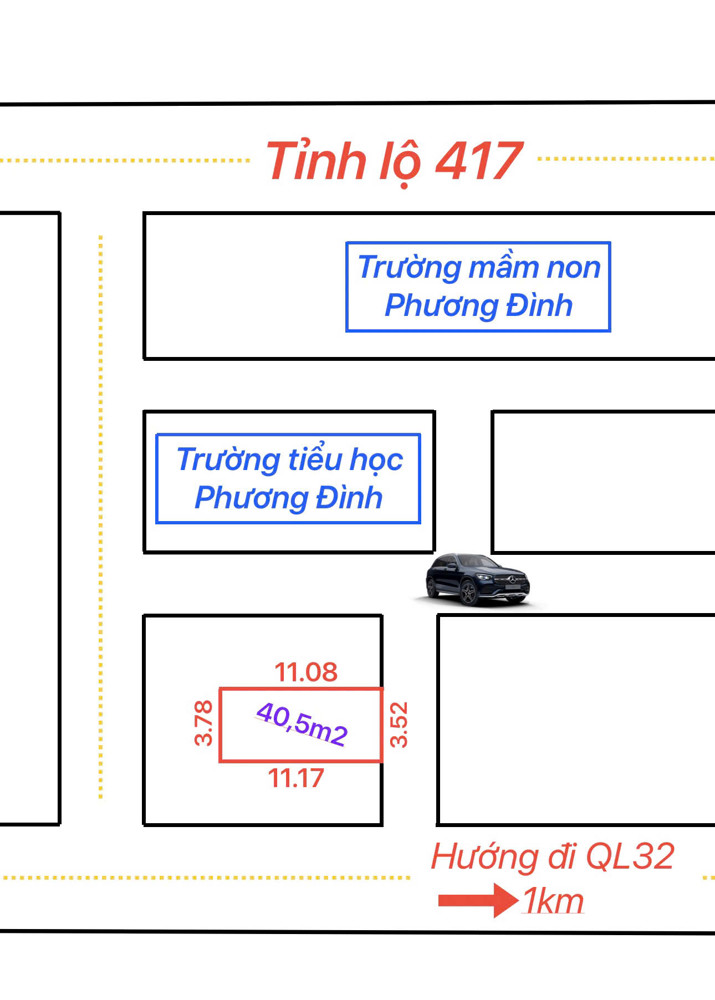 Cần bán 40,5m La Thạch, Đan Phượng,giá chỉ 2.x  tỷ