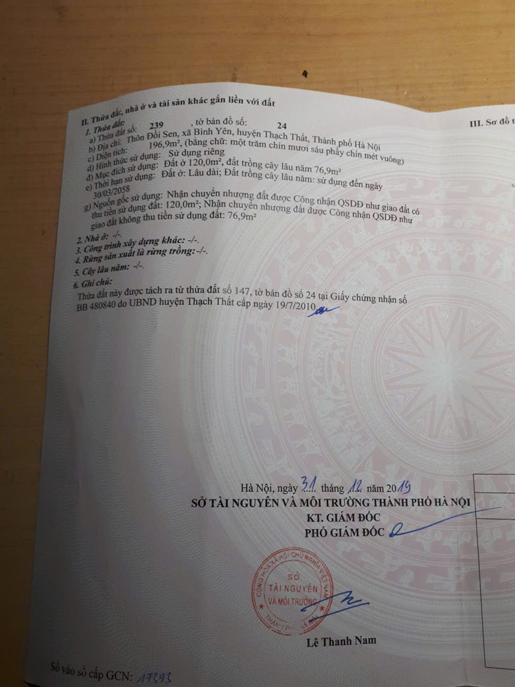 Chính Chủ Bán Nhanh Đất Siêu Đẹp Trục Chính Thôn Đồi Sen Xã Bình Yên, Thạch Thất, Hà Nội