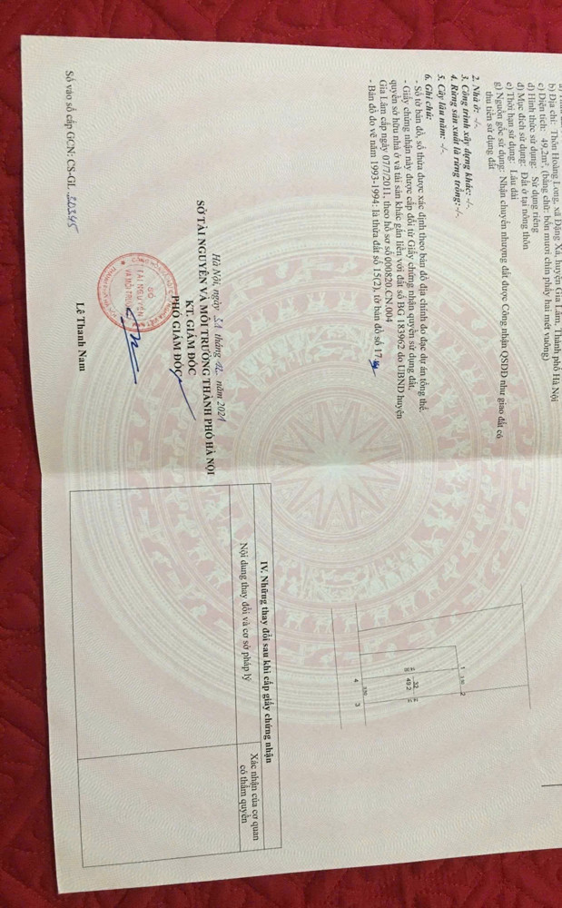 SIÊU PHẨM 50 m2 ĐẤT HOÀNG LONG – ĐẶNG XÁ  Ô TÔ ĐỖ CỬA  ĐƯỜNG THÔNG, GIÁ 4.8 TỶ