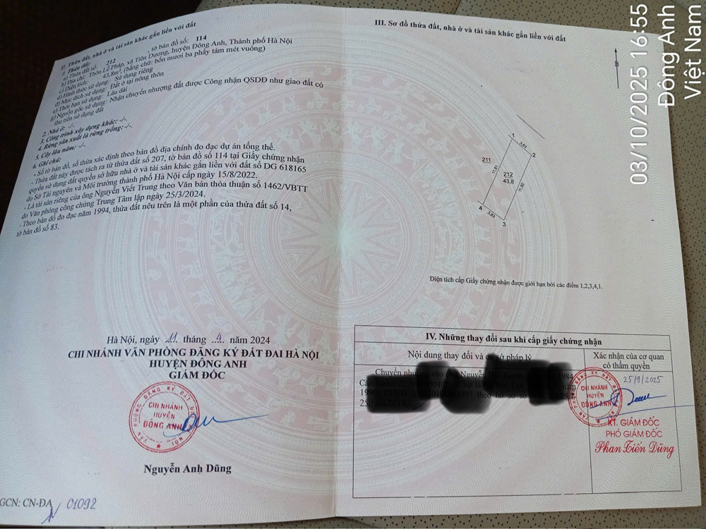 44m nhà Lễ Pháp - Phúc Thịnh - Hà Nội