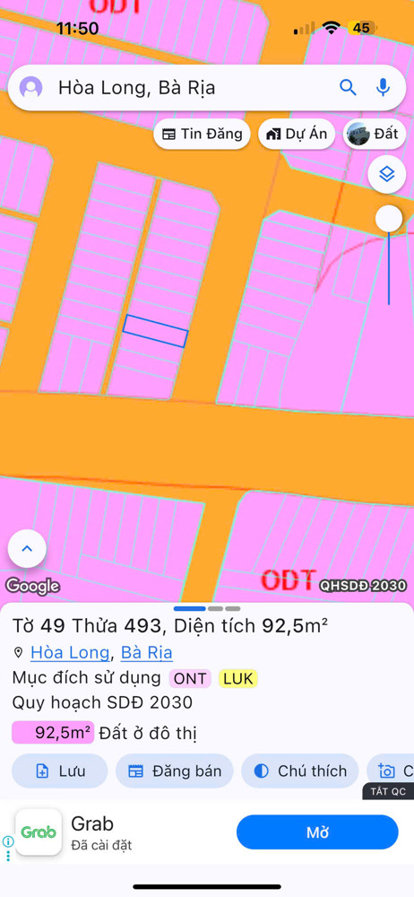 Bán 1 nền đẹp ko lổi phong thủy trục chính sát đ25 hòa long giá chỉ 1ty4 bớt lộc