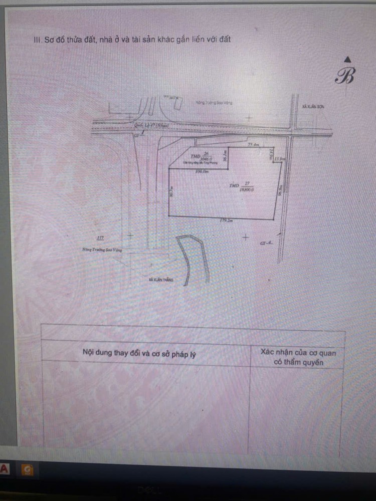 CẦN CHUYỂN NHƯỢNG LÔ ĐẤT THƯƠNG MẠI DV 18000m2 ngay ngã tư Sao Vàng