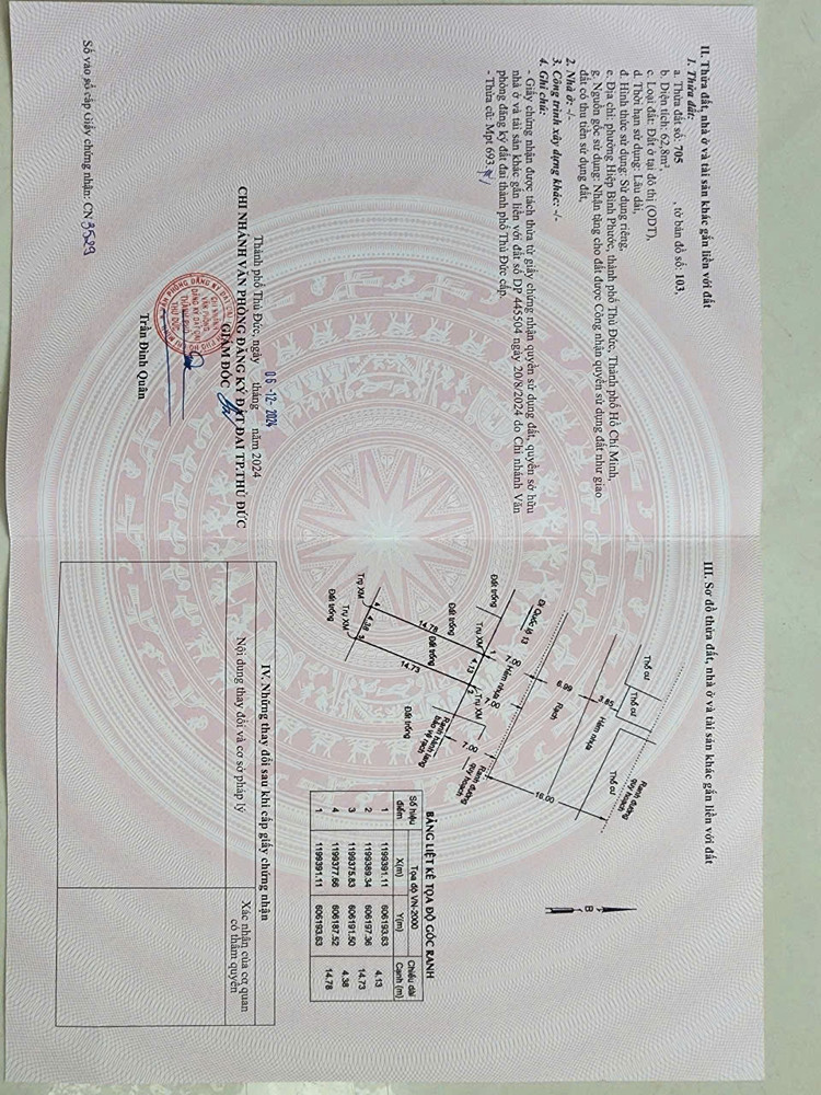 BÁN 3 LÔ ĐẤT HẺM 520 QUỐC LỘ 13 HIỆP BÌNH PHƯỚC – THỔ CƯ 100% – SỔ RIÊNG – XE HƠI TẬN NƠI