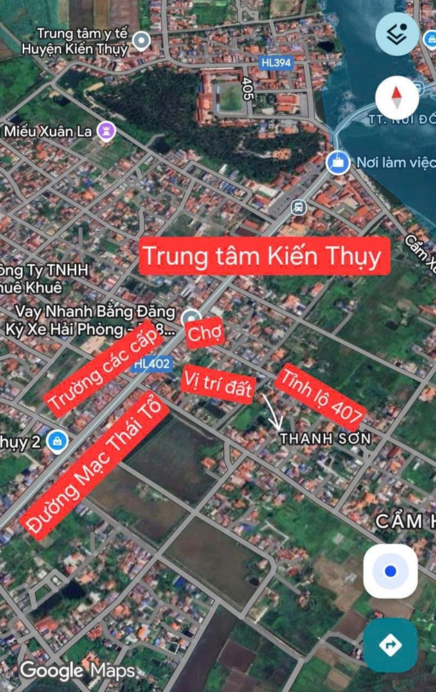 Lô góc trung tâm Kiến Thụy cũ giá 1,5xx tỷ – Vị trí hiếm – Thanh khoản tốt  ZALO 0567 222 555