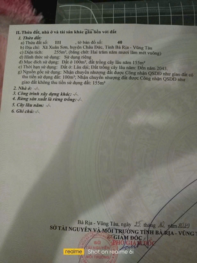 Chủ Bán Lô Góc 2Mt Đường Nhựa Khu Dân Cư Xuân Sơn Hcm